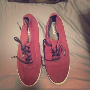Burgundy vans